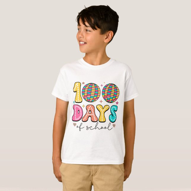 Camiseta 100 Días De Escuela (Anverso completo)