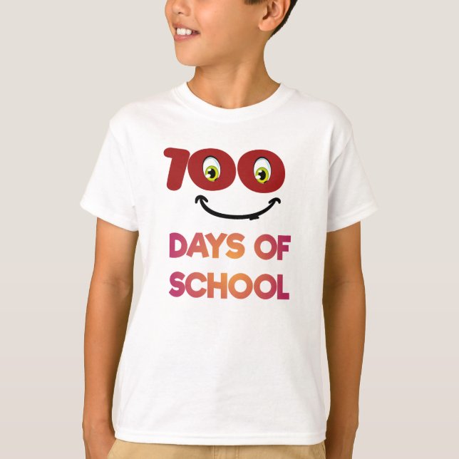 Camiseta 100 días de escuela  (Anverso)