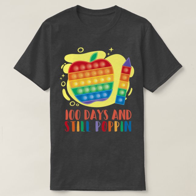 Camiseta 100 días de escuela (Diseño del anverso)