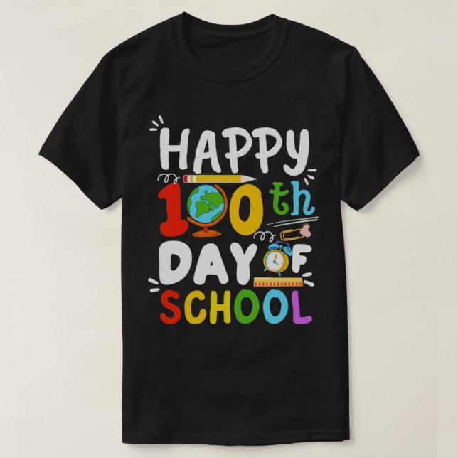 Camiseta 100 días de escuela (Diseño del anverso)