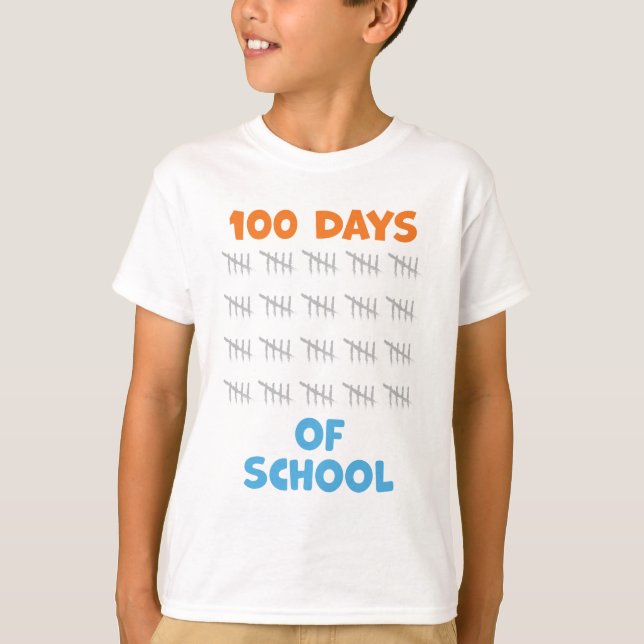 Camiseta 100 días de escuela (Anverso)