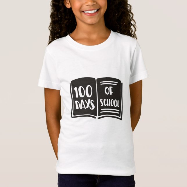 Camiseta 100 días de escuela (Anverso)