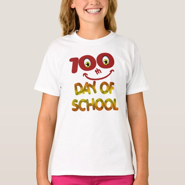 Camiseta 100 días de escuela  (Anverso)