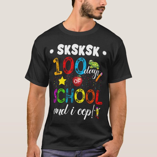Camiseta 100 días de escuela (Anverso)