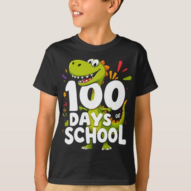 Camiseta 100 Días De Escuela (Anverso)