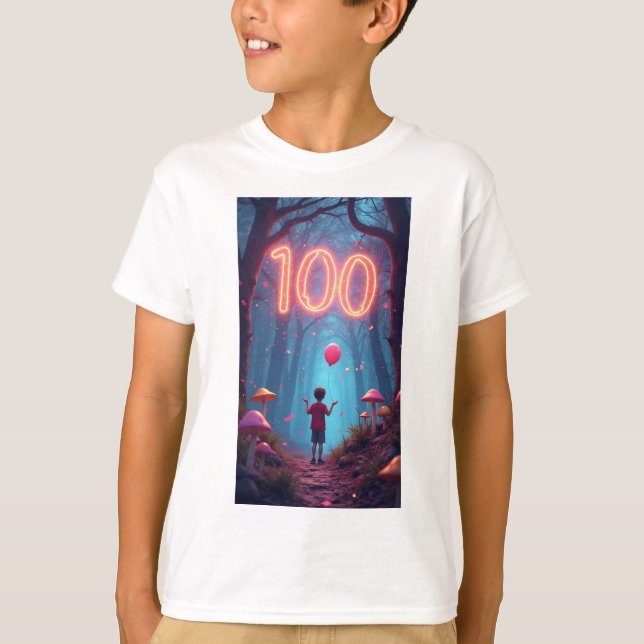 Camiseta 100 días de escuela (Anverso)