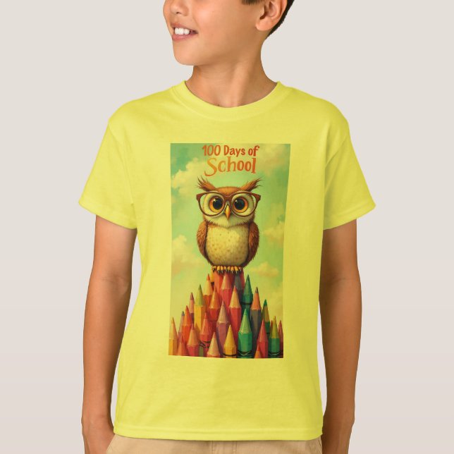 Camiseta 100 días de escuela (Anverso)