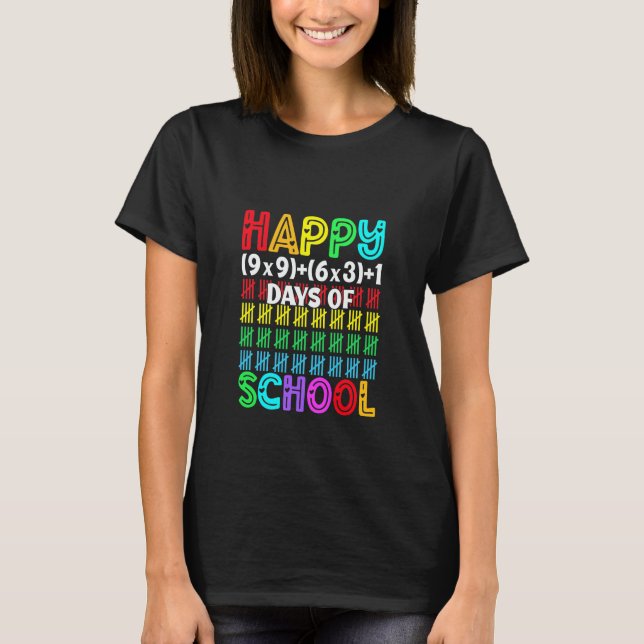 Camiseta 100 días de escuela, 100 días de escuela (Anverso)