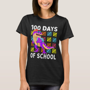 Camiseta 100 días de escuela 100 días Dino