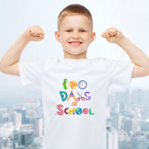 Camiseta 100 días de escuela 100 días niños más inteligente