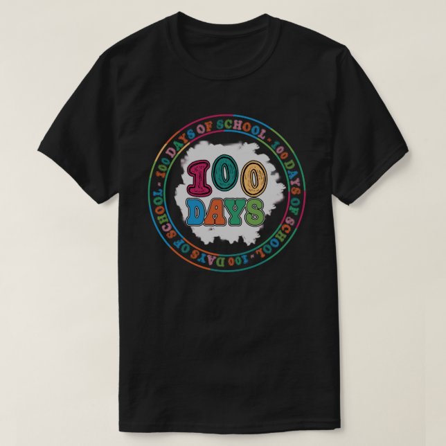 Camiseta 100 días de escuela (2) (Diseño del anverso)