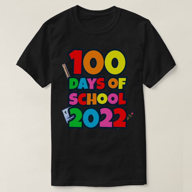 Camiseta 100 días de escuela 2022 2 (Diseño del anverso)