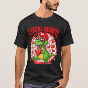 Camiseta 100 Días De Escuela 2025 Boxeo De Dinosaurios Mma 
