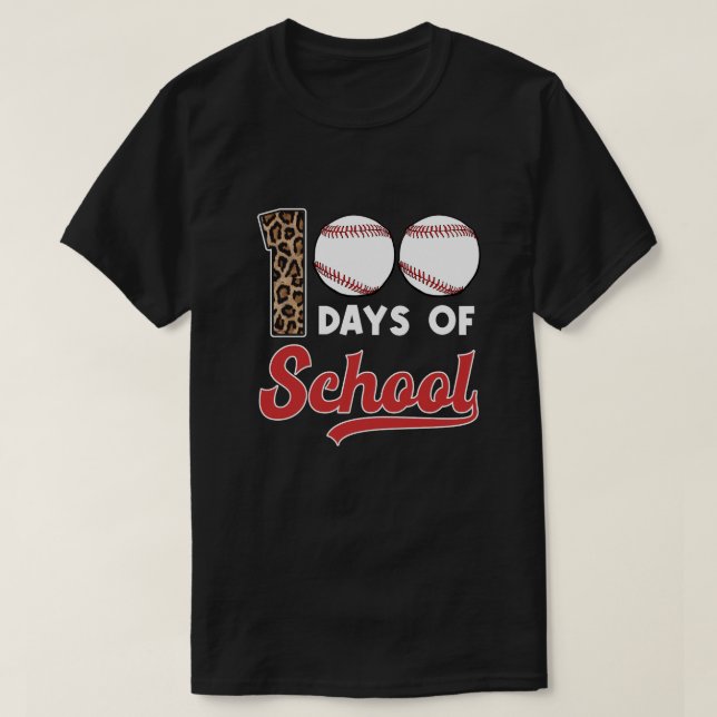 Camiseta 100 días de escuela (3) (Diseño del anverso)