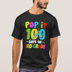 Camiseta 100 días de escuela 3° grado Grado Gracioso 100° D