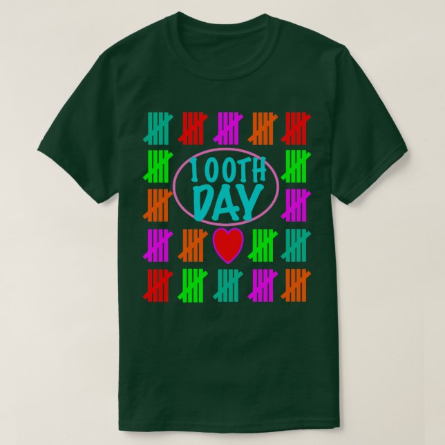 Camiseta 100 días de escuela 55 (Diseño del anverso)