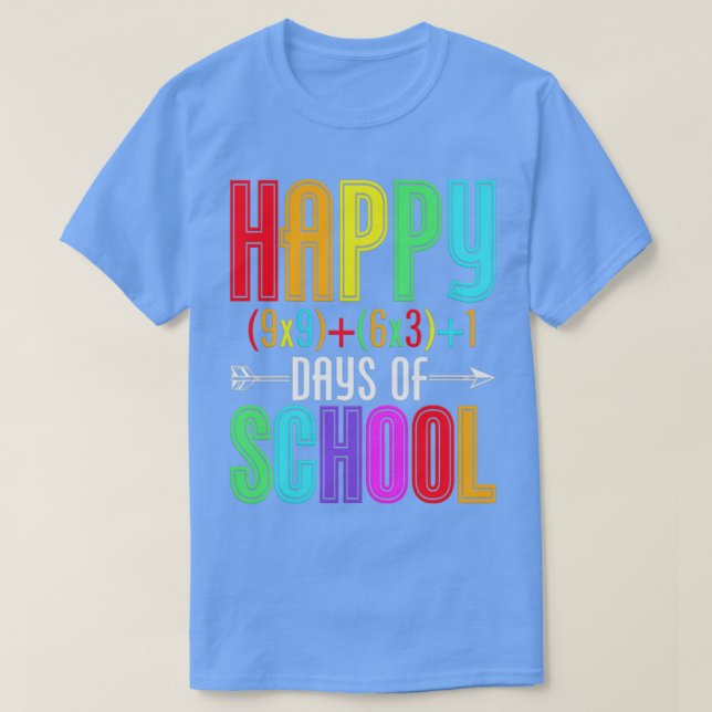 Camiseta 100 Días De Escuela 6 1 (Diseño del anverso)
