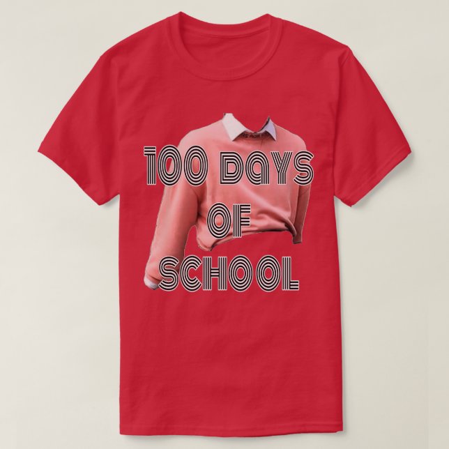 Camiseta 100 días de escuela 9 (Diseño del anverso)