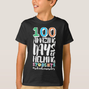 Camiseta 100 Días De Escuela Ayudando A Los Estudiantes Ase