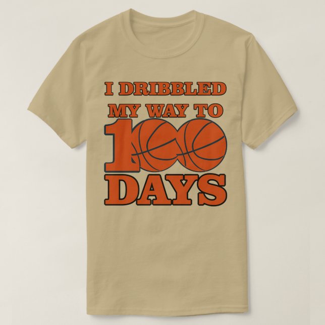 Camiseta 100 días de escuela Basketball 100° día de clases (Diseño del anverso)