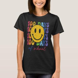 Camiseta 100 días de escuela - Cara sonriente feliz 1