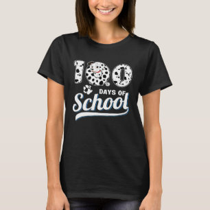 Camiseta 100 Días De Escuela Dálmata Niño Niña 100 Da