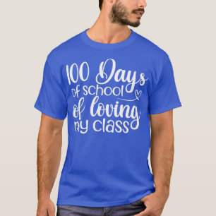 Camiseta 100 días de escuela de amor mi clase 1