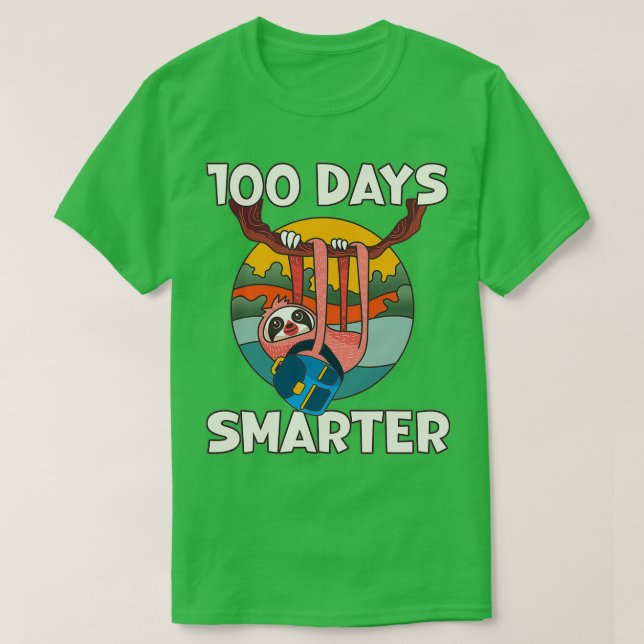 Camiseta 100 días de escuela de chicas más inteligentes par (Diseño del anverso)