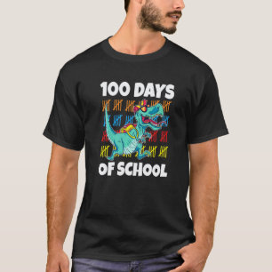 Camiseta 100 Días De Escuela Dinosaurio Profesor Educador E