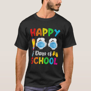 Camiseta 100 Días De Escuela Divertido Foco Face Mask Teach