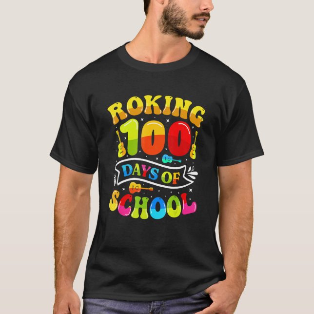 Camiseta 100 Días De Escuela Divertidos 100 Días De Escuela (Anverso)