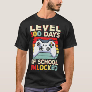 Camiseta 100 Días De Escuela Divertidos Juegos De Video Jug