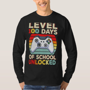 Camiseta 100 Días De Escuela Divertidos Juegos De Video Jug