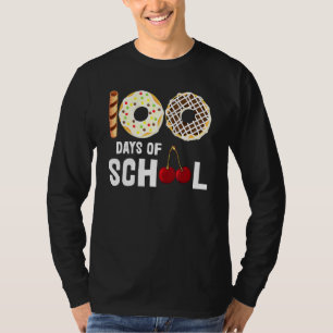 Camiseta 100 Días De Escuela Donut Cherry Postre Maestra St
