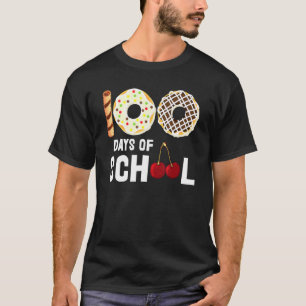 Camiseta 100 Días De Escuela Donut Cherry Postre Maestra St