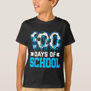Camiseta 100 Días De Escuela Fútbol Goteo 100º Día De Escue