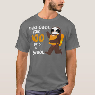 Camiseta 100 Días De Escuela Gracioso Meme De Cita De Sloth