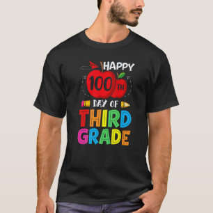 Camiseta 100 Días de Escuela Maestra Niñas Niños Tercer Gra