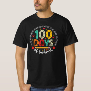 Camiseta 100 Días De Escuela Maestro Estudiante