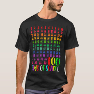 Camiseta 100 Días de Escuela Maestro Niños Matemáticas Arco