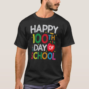 Camiseta 100 Días De Escuela Maestro Y Niños Feliz 100º Día
