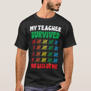 Camiseta 100 Días de Escuela Maestros Niños 100º Día de Esc