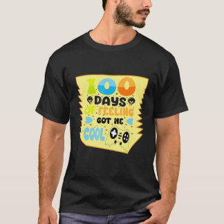 Camiseta 100 Días De Escuela Me Hacen Sentir Genial Maestro