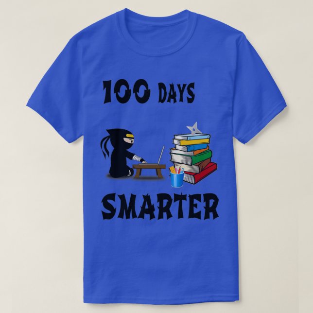 Camiseta 100 días de escuela ninja2 (Diseño del anverso)