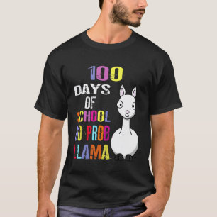 Camiseta 100 días de escuela no es problema llama Llama Mae