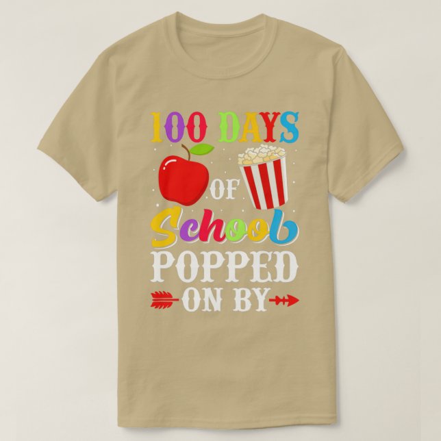 Camiseta 100 días de escuela ofrecidos por el centésimo día (Diseño del anverso)
