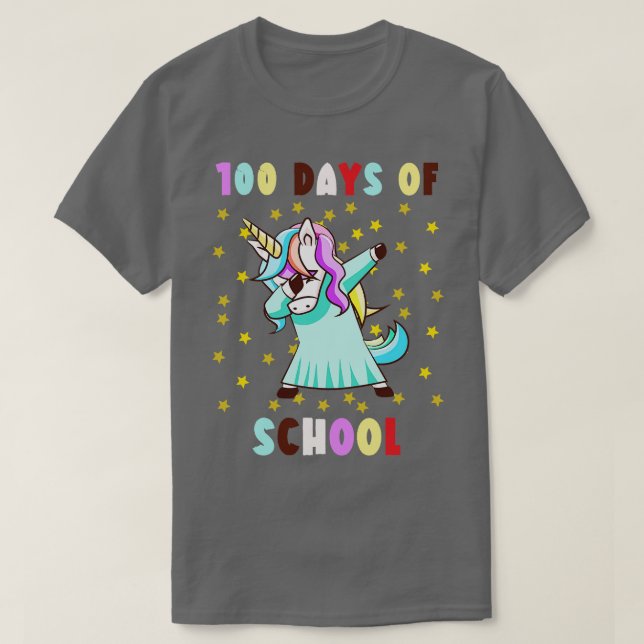 Camiseta 100 Días De Escuela Para Chicas (Diseño del anverso)