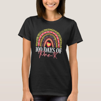 Camiseta 100 Días De Escuela Para Leopa De Arcoíris De Maes