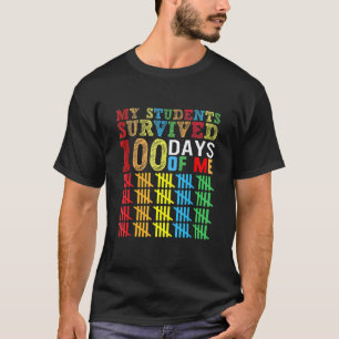 Camiseta 100 Días De Escuela Para Mi Profesor Virtual Mis A