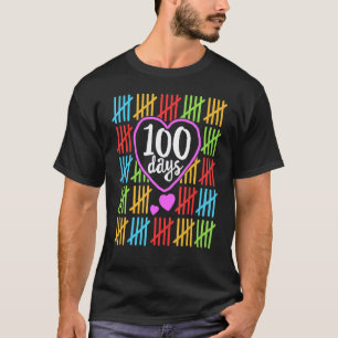 Camiseta 100 Días de Escuela para Mujeres Maestras Contando